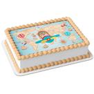 Papel arroz comestível para bolo aniversário festa comemoração chá de bebê ursinho aviador avião mapa colorido