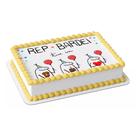 Papel arroz comestível para bolo aniversário festa comemoração flork bento meme rep bardei
