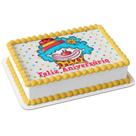 Papel arroz comestível para bolo deliz aniversário festa comemoração palhaço circo
