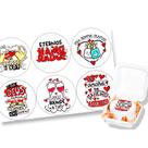 Papel Arroz comestível para mini bolo bento cake 9,5 Cm Redondo festa comemoração surpresa dia dos namorados te amo