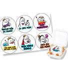 Papel Arroz comestível para mini bolo bento cake 9,5 Cm Redondo festa comemoração surpresa feliz dia das mães flork bo