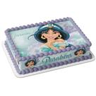 Papel arroz e faixa para bolo festa aniversário princesa jasmine Papel arroz e faixa para bolo festa aniversário princesa jasmine