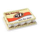Papel arroz e faixa para bolo festa comemoração surpresa aniversário pinga 51 Papel arroz e faixa para bolo festa comemoração surpresa aniversário pinga 51