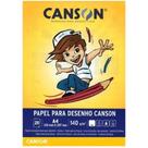 Papel Canson A4 Branco 140G/M2 Bloco-Canson