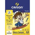 Papel Canson bloco para desenho creme A4 140gr, 210mm x 297mm, com 20 folhas