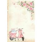 Papel Carta Coleção Mon Monde Rose III - PEC-024