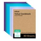 Papel cartolina Cricut Value Ocean Sampler 80 folhas A4