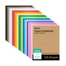 Papel cartolina Cricut Value Rainbow Sampler 125 folhas Papel cartolina Cricut Value Rainbow Sampler 125 folhas