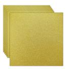 Papel cartolina Glitter Rramorrra Gold 12x12 350gsm 15 folhas