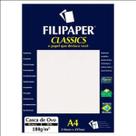 Papel Casca De Ovo Branco A4 180g/m² Filipaper 50 Folhas
