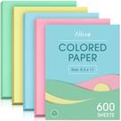 Papel colorido Alitte 8,5 x 11 - pacote com 600 folhas tamanho carta