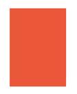Papel colorido Folia 6340 A3 50 folhas 130g/m² Laranja