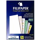 Papel couche a4 180gm2 branco 1047 / 50fl / filipaper Papel couche a4 180gm2 branco 1047 / 50fl / filipaper