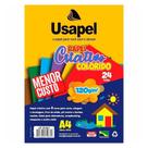 Papel criativo a4 120g c/ 8 cores coloridas 24f - usapel