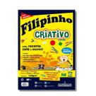 Papel Criativo Colorido Filipinho A4 120g 32 Folhas 8 Cores