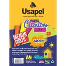 Papel criativo neon a4 120g 5 cores 25 folhas - usapel
