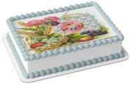 Papel De Arroz P/ Bolo Bodas de Flores ou Frutas - 4 anos Casamento