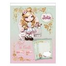 Papel de Carta Caderno Colado Jolie 50 Folhas Decoradas 63g/m² - Tilibra Papelaria Cartão Fofo Presente Kawaii