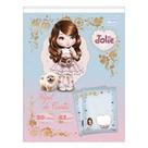 Papel de Carta Caderno Colado Jolie 50 Folhas Decoradas 63g/m² - Tilibra Papelaria Cartão Fofo Presente Kawaii