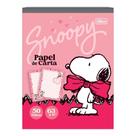 Papel de Carta Caderno Colado Snoopy 50 Folhas Decoradas 63g/m² Tilibra Papelaria Cartão Fofo Presente Kawaii