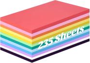 Papel de construção 3 lontras 235 folhas 12 cores 150GSM A4