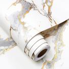 Papel de contato de bancada FunStick White Gold Marble 40cmx12m