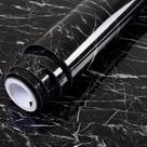 Papel de contato Yancorp Black Marble Peel and Stick Wallpaper Papel de contato Yancorp Black Marble Peel and Stick Wallpaper