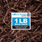 Papel de corte enrugado MagicWater Supply 1 kg de café marrom