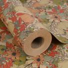 Papel de embrulho Aimyoo Kraft Floral 17cm x 18m