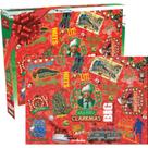 Papel de embrulho de férias de Natal Puzzle AQUARIUS 1000 unidades