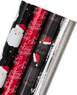 Papel de embrulho de Natal WRAPAHOLIC 30cm x 3m - 4 rolos