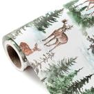 Papel de embrulho de Natal WRAPAHOLIC Kraft Watercolor Elk Papel de embrulho de Natal WRAPAHOLIC Kraft Watercolor Elk