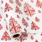 Papel de embrulho Flyhill Kraft 43x1000cm Gold 3D Pine Tree