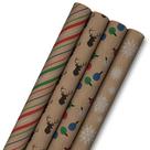 Papel de Embrulho Hallmark Reciclável para Crianças - Pacote com 4 Rolos