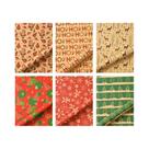 Papel De Embrulho Para Presente De Natal 70x50cm, 6 Peças De Papel Kraft Para Decoração De Papel De Embrulho Para Presente De Natal 70x50cm, 6 Peças De Papel Kraft Para Decoração De