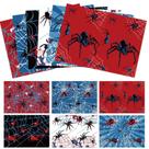 Papel de embrulho Sinload Spider Webs Halloween 50x70cm 12 folhas