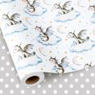 Papel de embrulho Yarcony Baby Dragon Theme para chá de menino