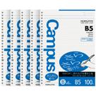Papel de folha solta KOKUYO B5 36 linhas 26 furos 100 folhas x5