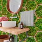 Papel de Parede 18M Tapete de Musgo 3d Verde Estilo Jardim Artificial Adesivo Tropical Auto Colante