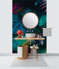 Papel de Parede 3D Painel 1,5M Folhas Coloridas Realistas Adesivo realista Lavável Auto Colante