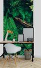 Papel de Parede 3D Painel 1M Folhas Flores tropical Vinil Folhagem Auto Colante Vinílico Lavável