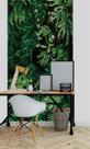 Papel de Parede 3D Painel 1M Folhas Samambaia Verde Viva Adesivo realista Lavável Auto Colante
