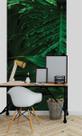 Papel de Parede 3D Painel 1M Folhas Verdes Artificial Viva Folhagem Auto Colante Vinílico Lavável