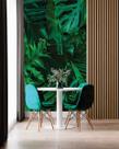 Papel de Parede 3D Painel 2M Folhas Costela de Adão Vinil Jadim Realista Auto Colante Lavável