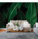 Papel de Parede 3D Painel 3M Folhas Bananeiras Realistas Adesivo realista Lavável Auto Colante
