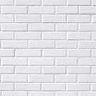 Papel De Parede Adesivo 3d Tijolo Tijolinho Branco Rolo 3m