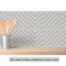 Papel de Parede Adesivo 45cm x 5m Lavável Traços (2 Rolos) Papel de Parede Adesivo 45cm x 5m Lavável Traços (2 Rolos)