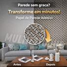 Papel de Parede Adesivo 5m PVC Zig Zag Sua Casa Sem Reforma Papel de Parede Adesivo 5m PVC Zig Zag Sua Casa Sem Reforma