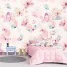 Papel de Parede Adesivo Autocolante Decorativo Borboletas 10 METROS 2 ROLOS 5m x 45cm Cada