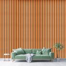 Papel de Parede Adesivo Autocolante Decorativo Madeira Ripado Texturizado 10 METROS 2 ROLOS 5m x 45cm Cada